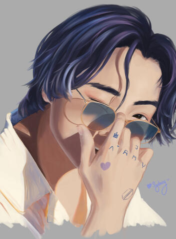 Digital Painting of Jeon Jungkook from BTS